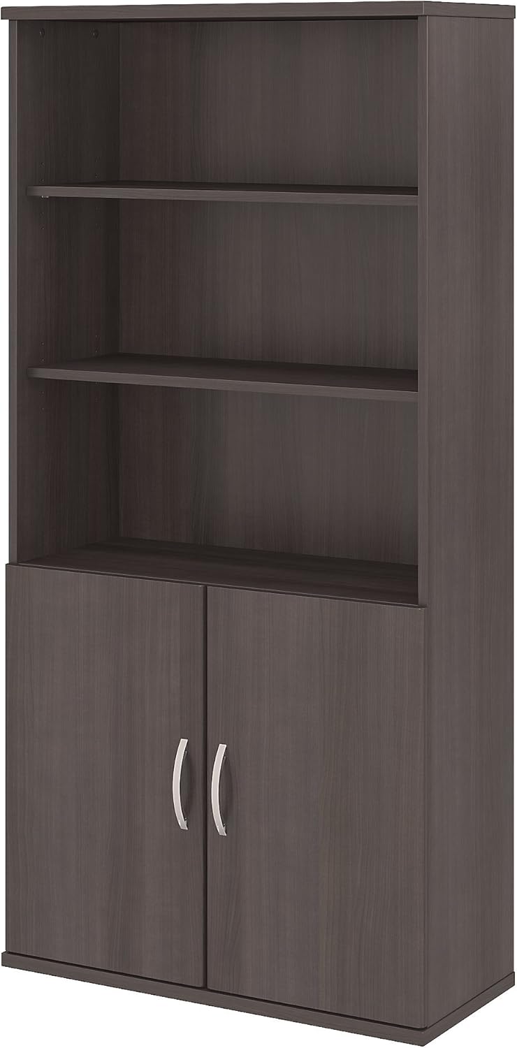 5 Shelf Bookcase with Doors N9335