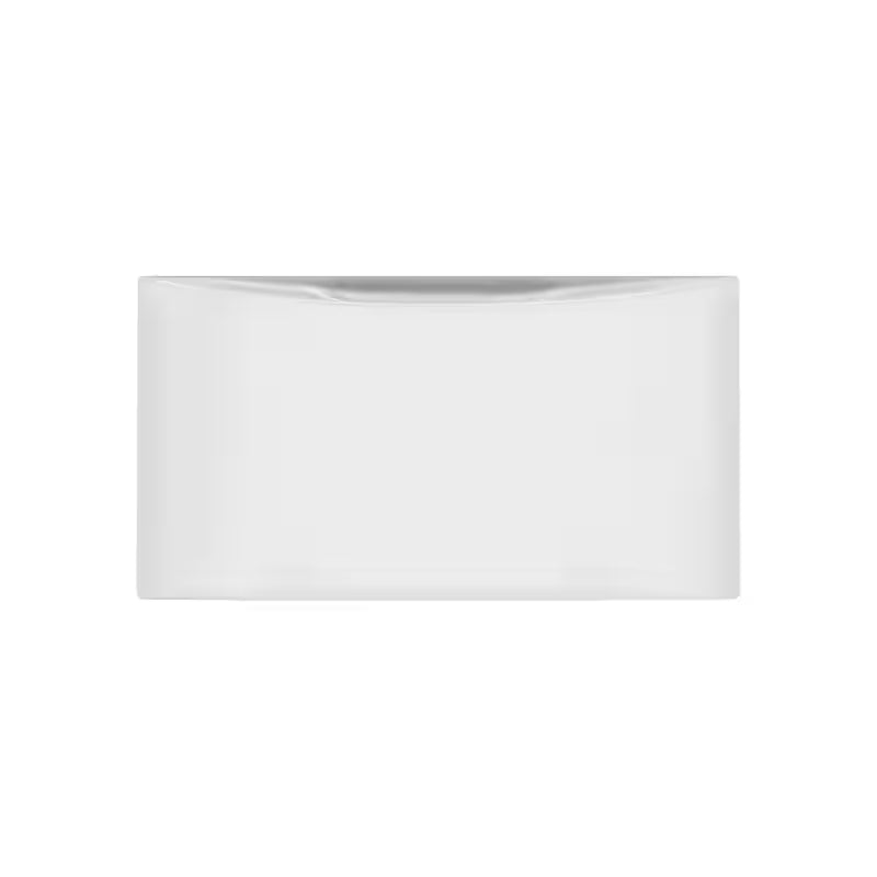 White Laundry Pedestal with Storage Drawer T7687