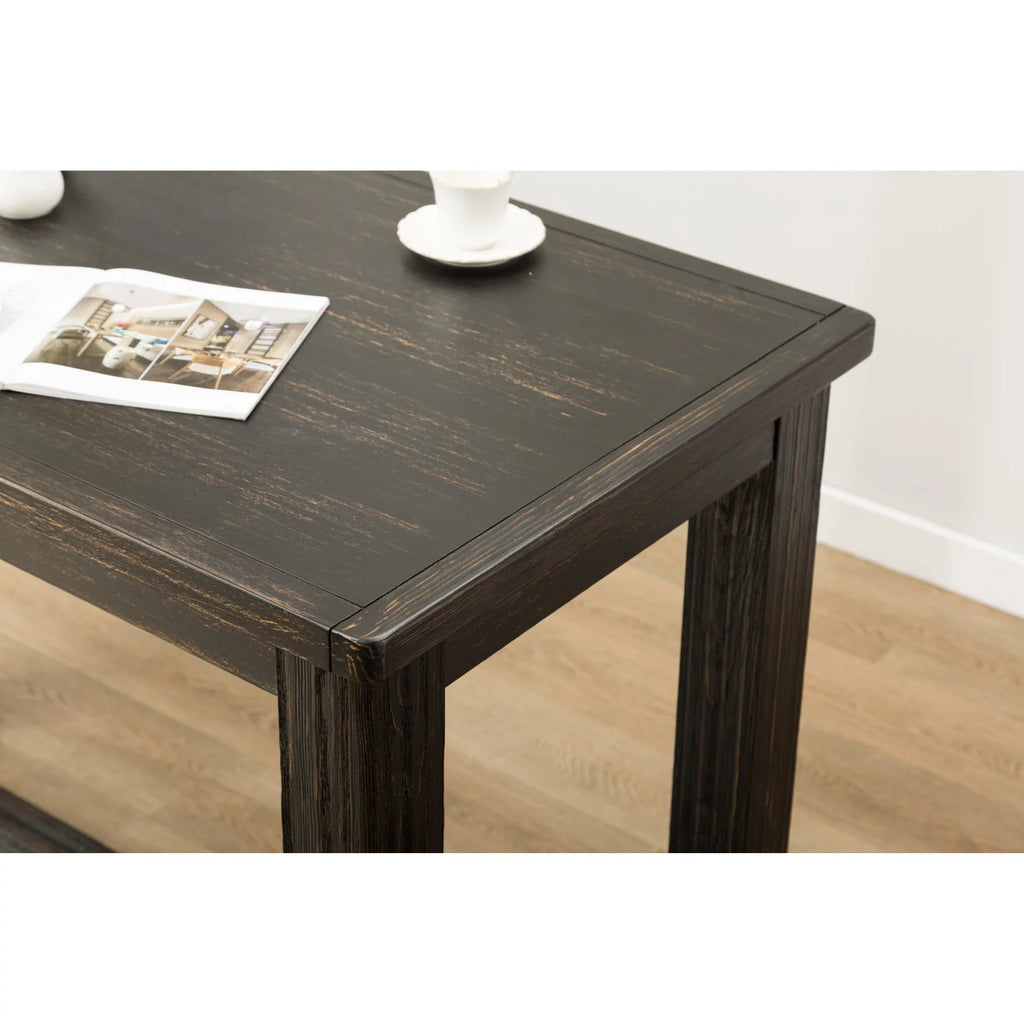 64 in. Rectangular Wooden Bar Height Table W391