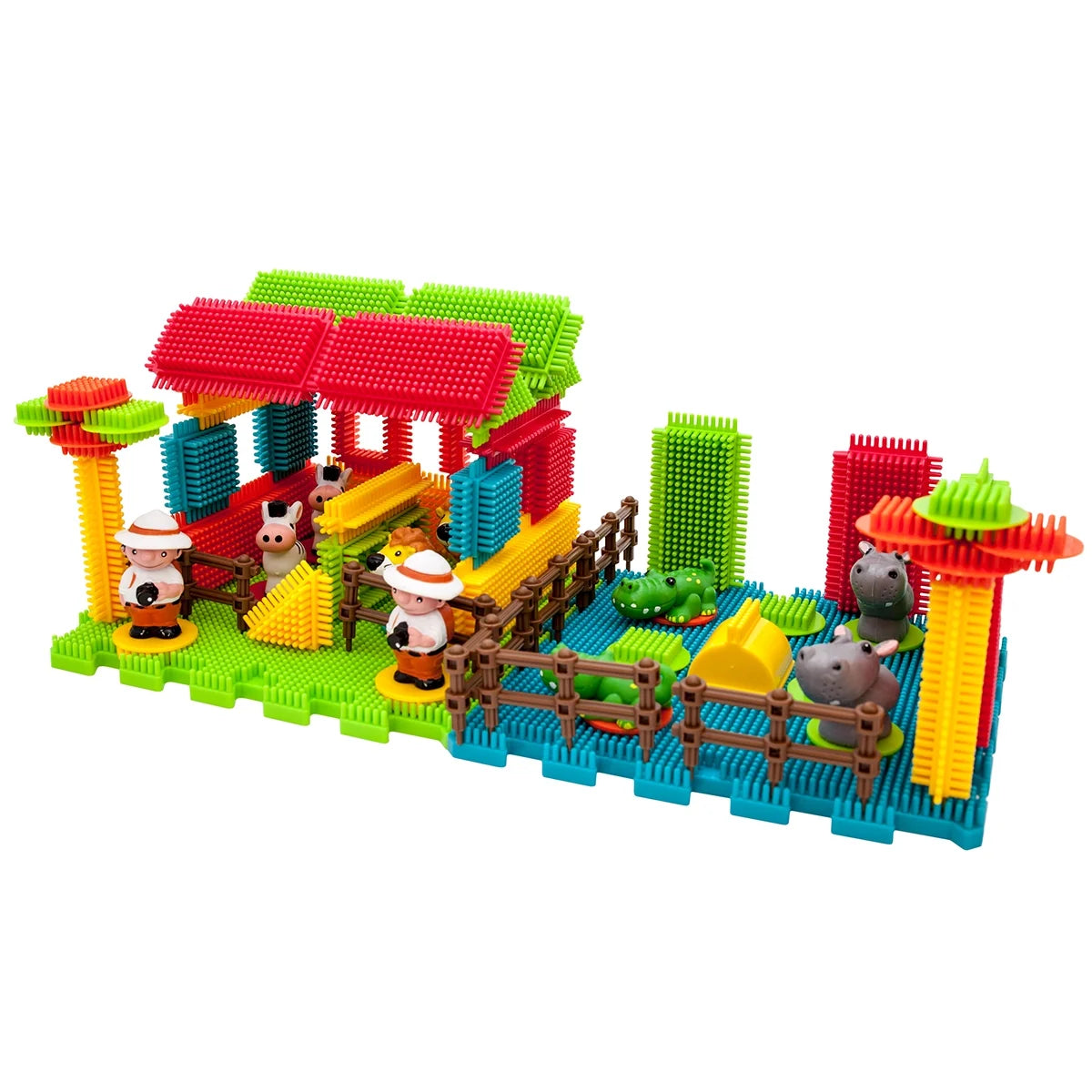 100 Piece Multicolor Building Blocks Construction Set W341473