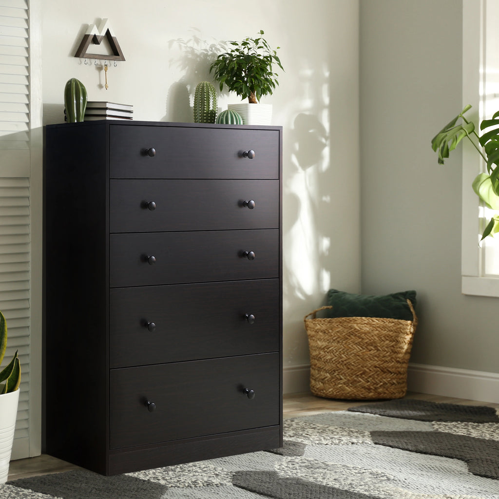 White 5 Drawer Dresser G121