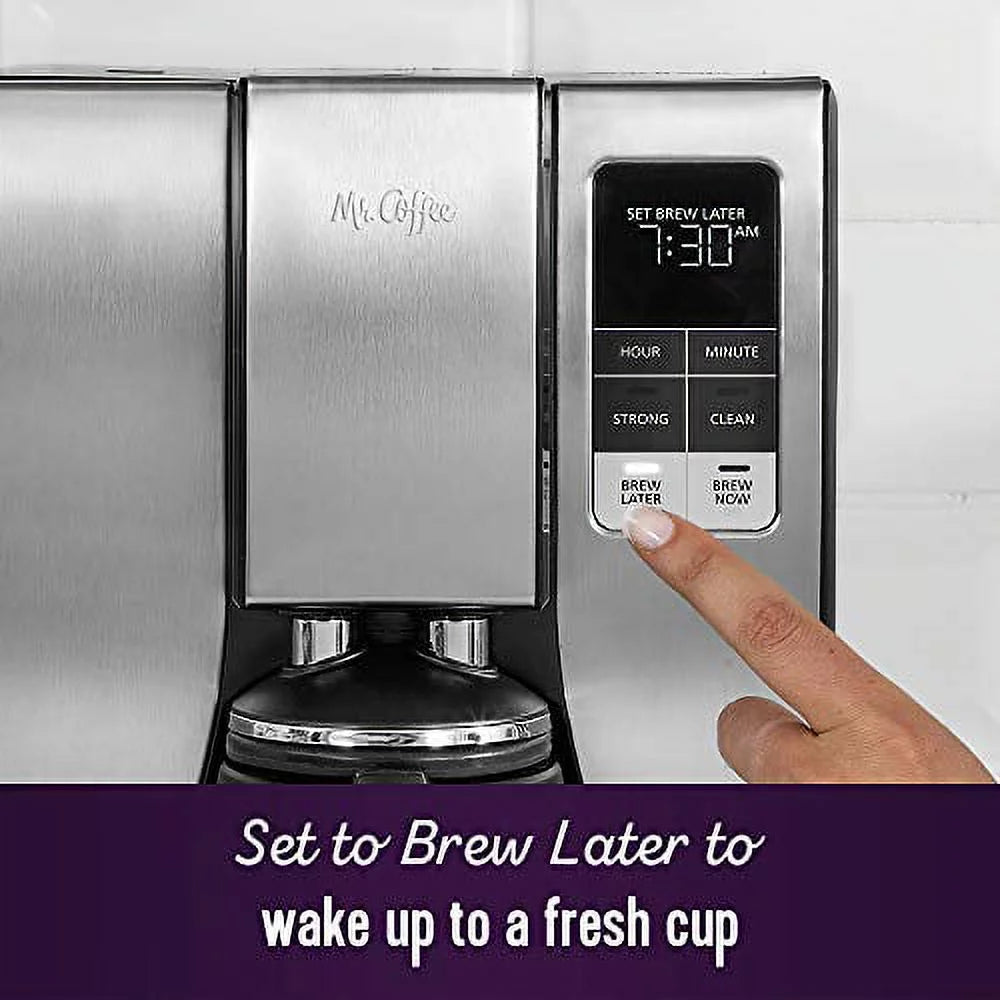 10 Cup Thermal Programmable Coffeemaker, Stainless Steel Y4232
