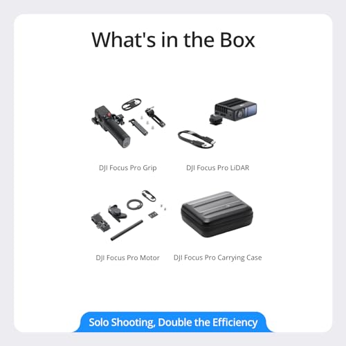 Focus Pro Creator Combo, AMF Lens Control System, 20-Meter Subject Focusing, 76,800 LiDAR Ranging Points, AI Recognition, FIZ Lens Control Hand Unit R341