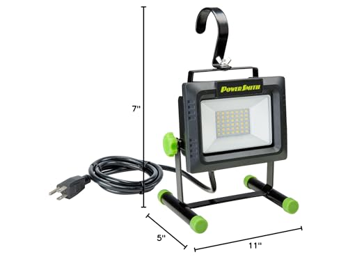 2000 LM Weatherproof Tiltable Portable LED Work Light D2864