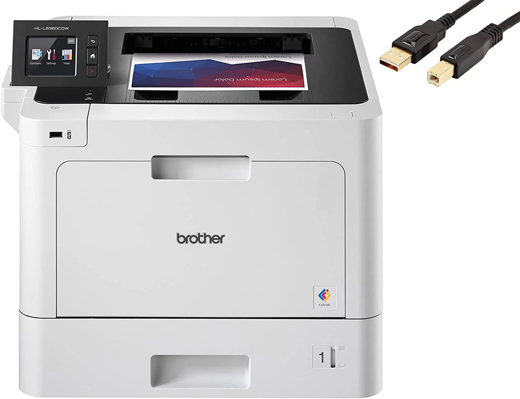 Business Color Laser Printer with Duplex Printing and Wireless Networking I325646