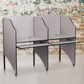 Study Carrel in Nebula Grey Finish F70588