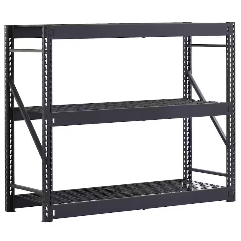 3-Tier Steel Freestanding Garage Storage Shelving Unit in Black G5146