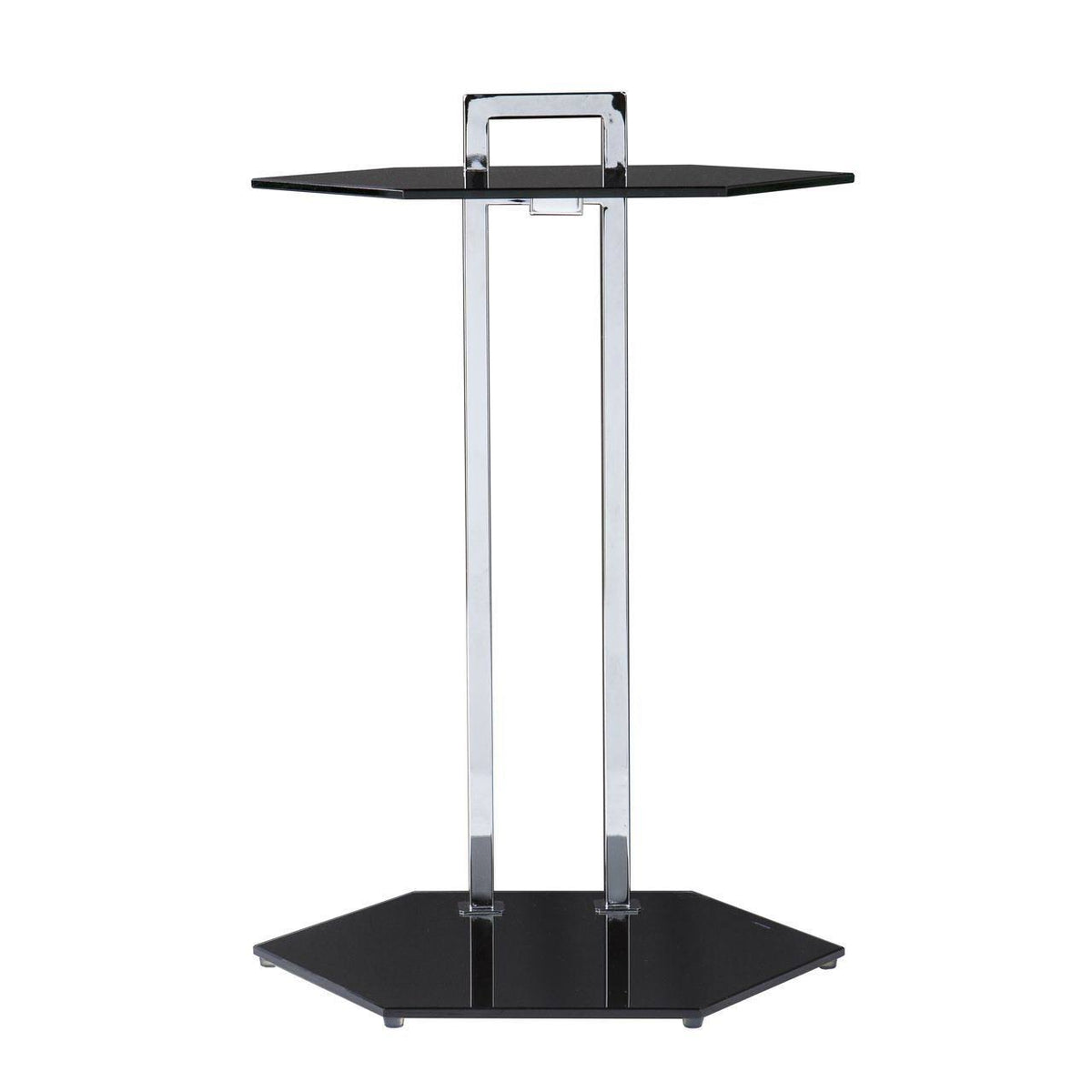 Black and Chrome Side Table D415171
