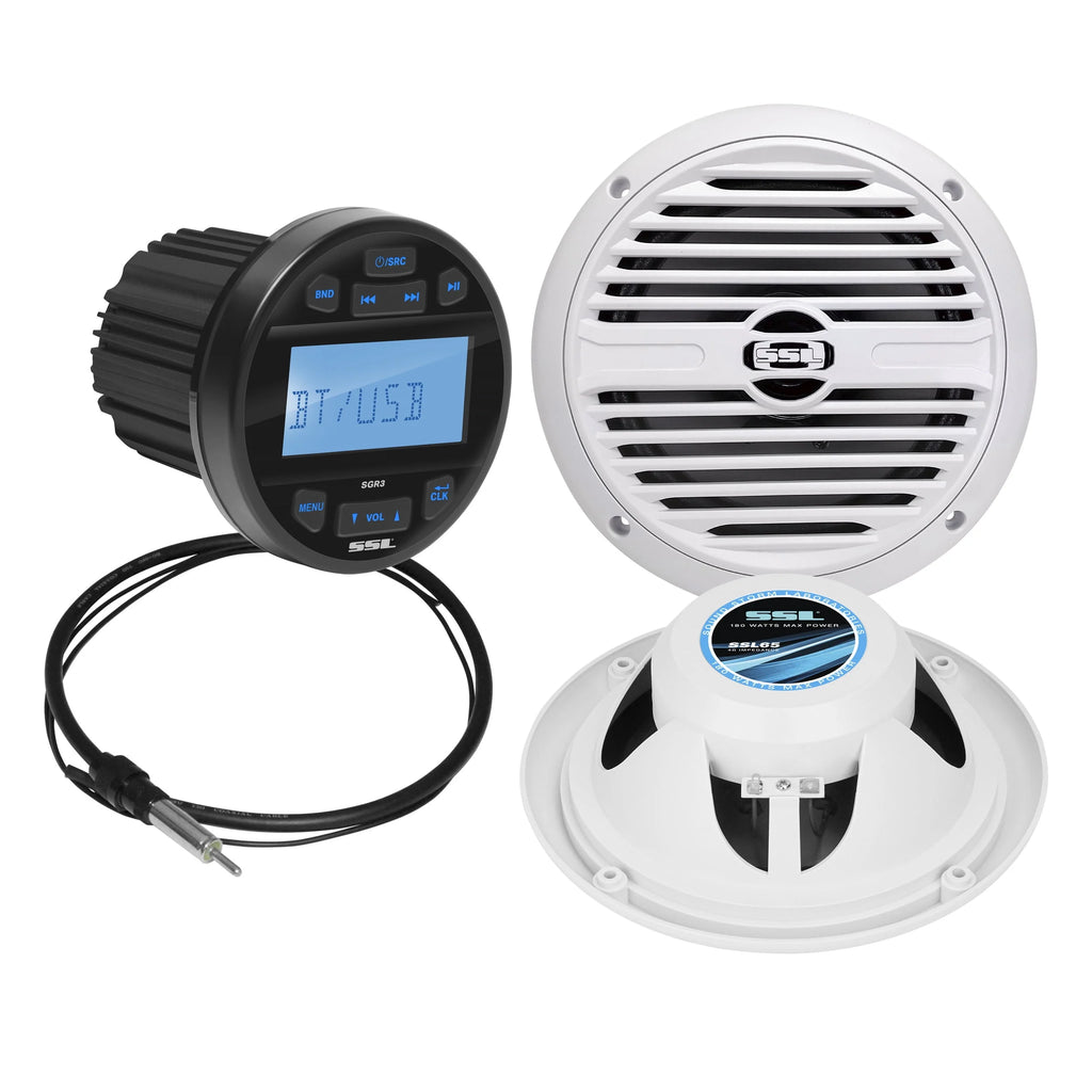 Marine Stereo System Speaker Audio Package C2680
