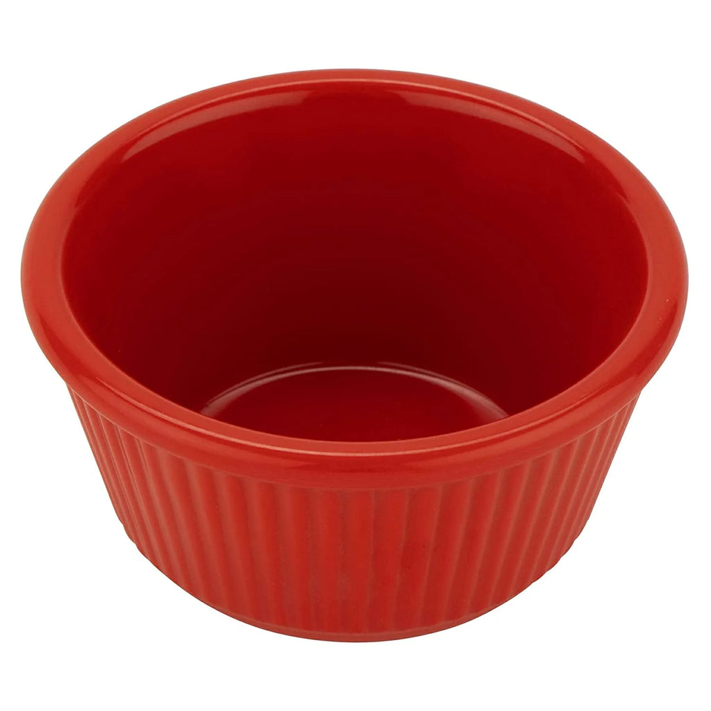 Red 4 oz Fluted Ramekin, Pack of 12 G29811