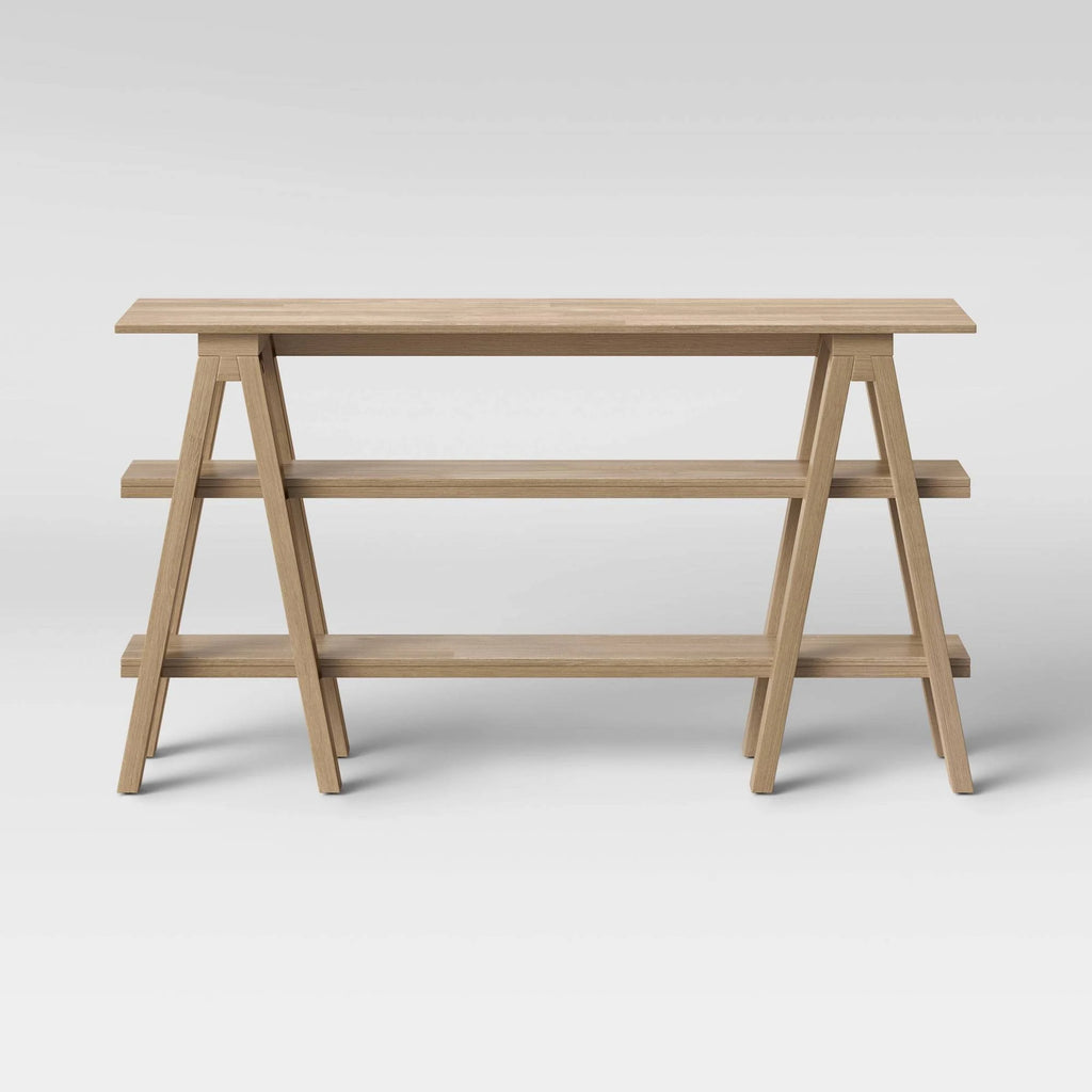 Natural Wooden Horizontal Bookshelf K238515
