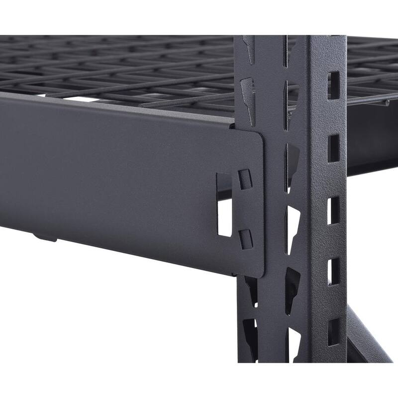 3-Tier Steel Freestanding Garage Storage Shelving Unit in Black G5146