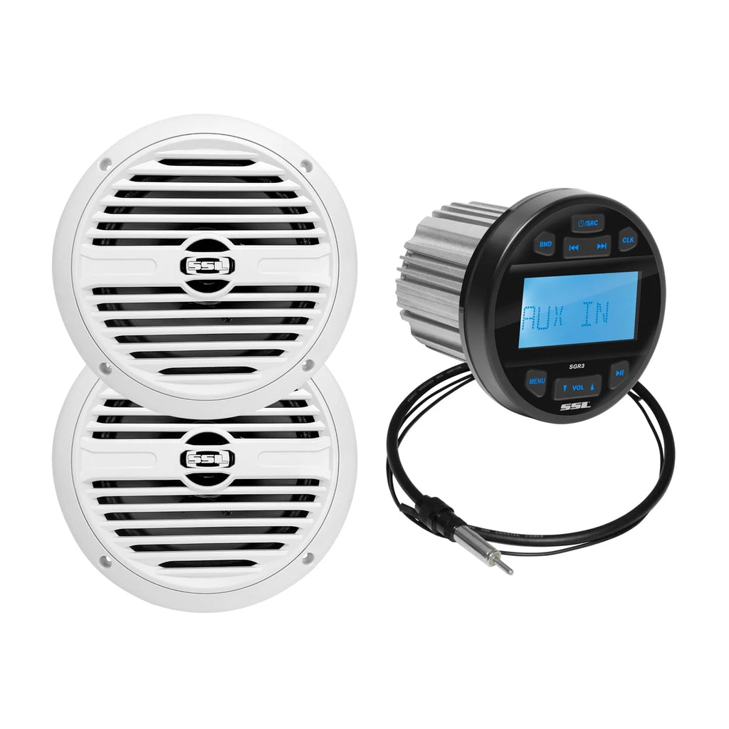 Marine Stereo System Speaker Audio Package C2680