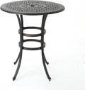 Bronze Cast Aluminum Round Bar Table C725199