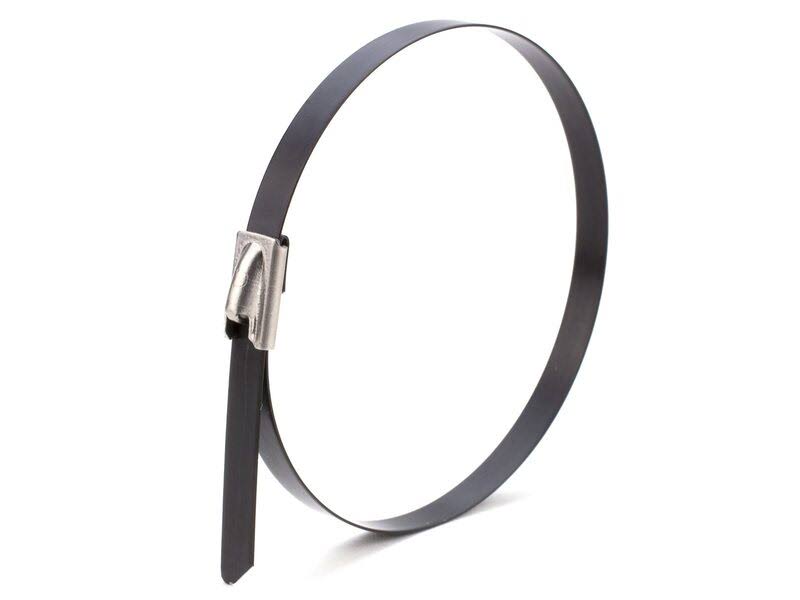 27 inch Plastic Coated Stainless Steel Cable Tie - 100 Pack K984874