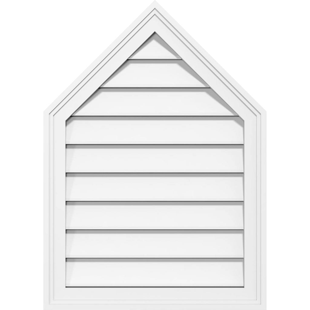 Peaked Top Surface Mount PVC Gable Vent Z535087
