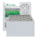 10x16x1 Silver MERV 8 Pleated AC Furnace Air Filter, Pack of 12 V796261
