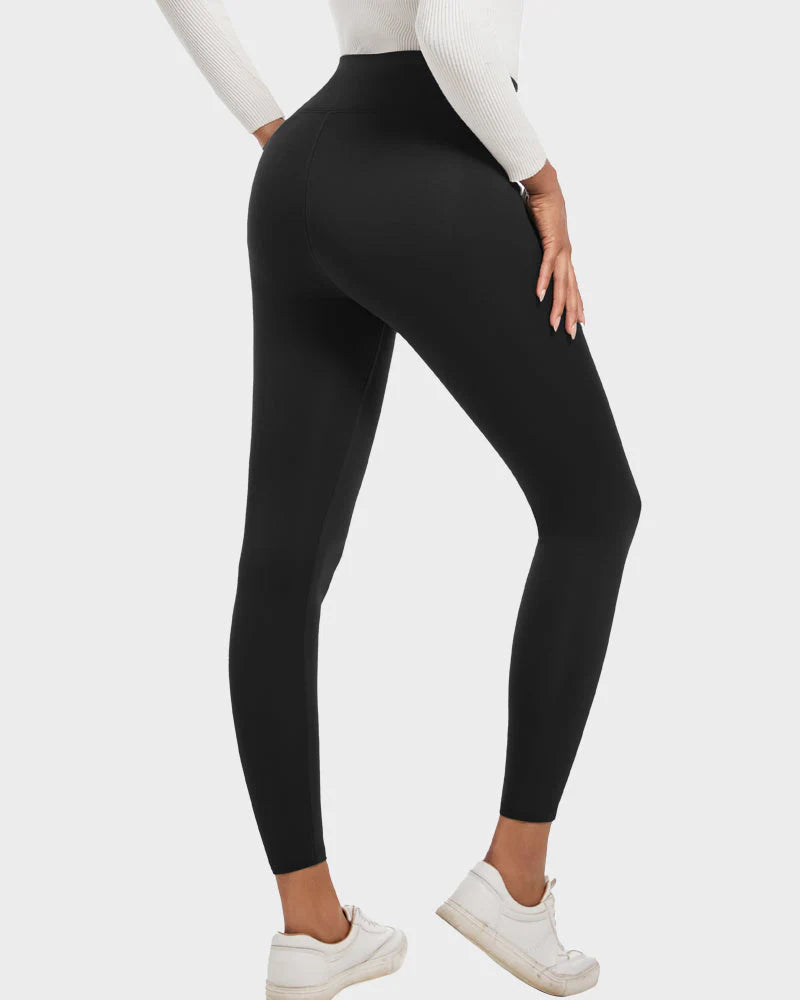 High Waist Fleece Lined Leggings L55638
