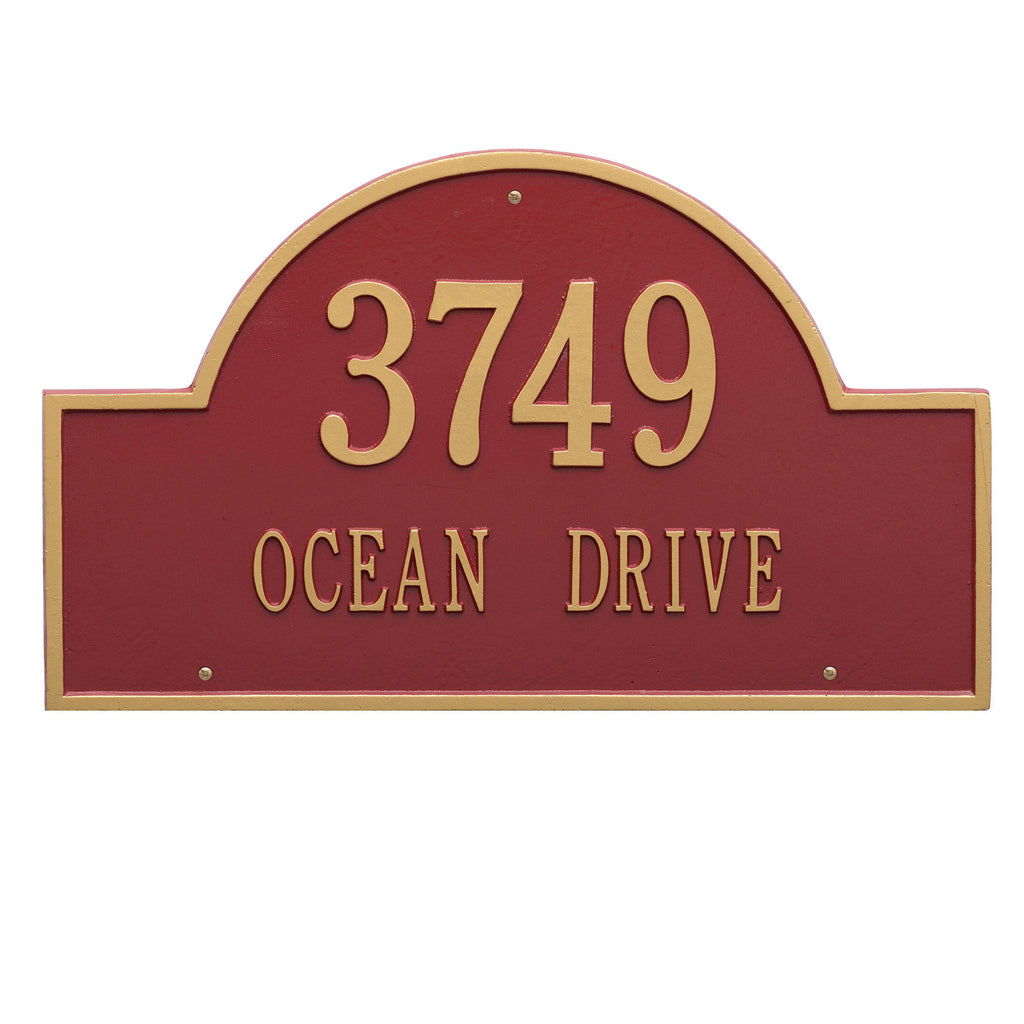 Red Wall Arch Marker C3697