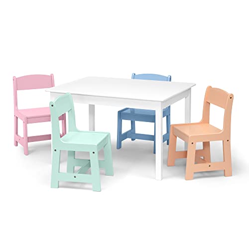 White Table with 4 Chairs A114483