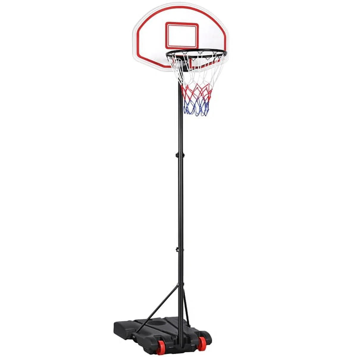 Height Adjustable Portable Basketball Hoop with Wheels F5296