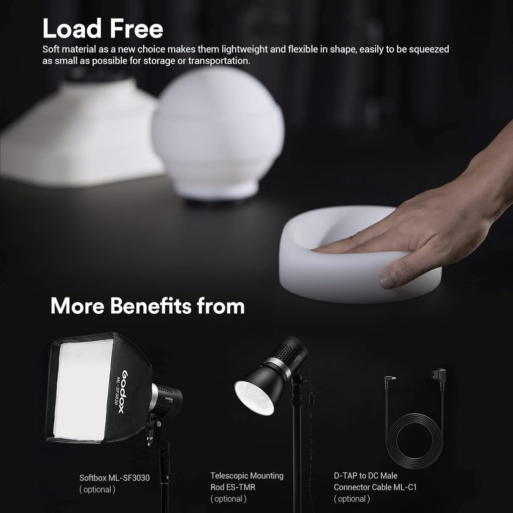 Bi-Color LED Video Light with 2X NP-F970 Lithium Battery Case I4078