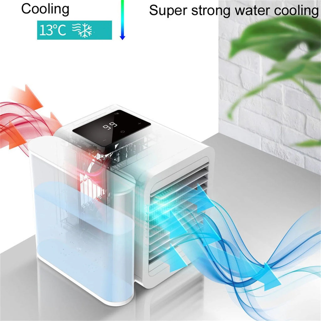 USB Air Conditioner Fan Cooling 1000ml Tank 8 Inch with Clip M40201