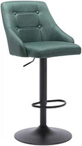 Swivel Fabric Tufted Barstool with Back, Light Grey X981060