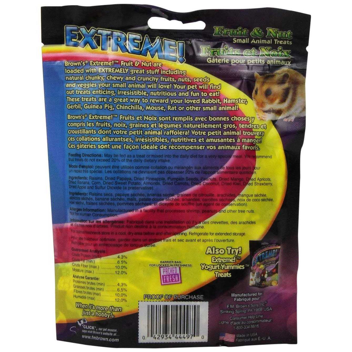 Small Animal Treats Fruit and Nut 6 oz P41646