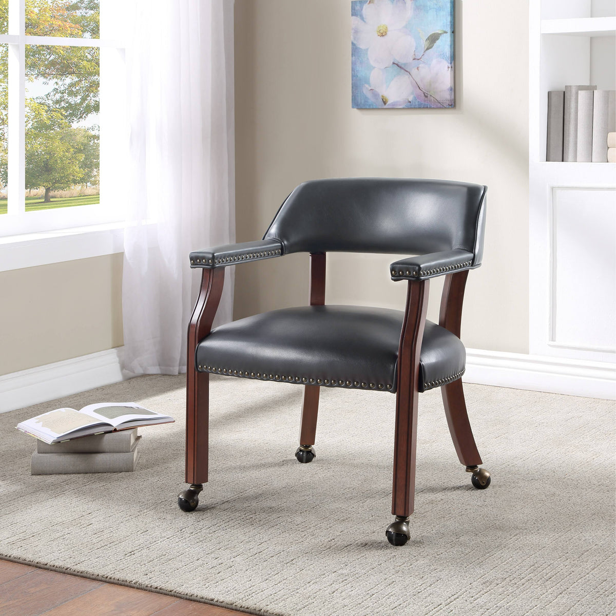 Charcoal Caster Game and Dining Chair E151444