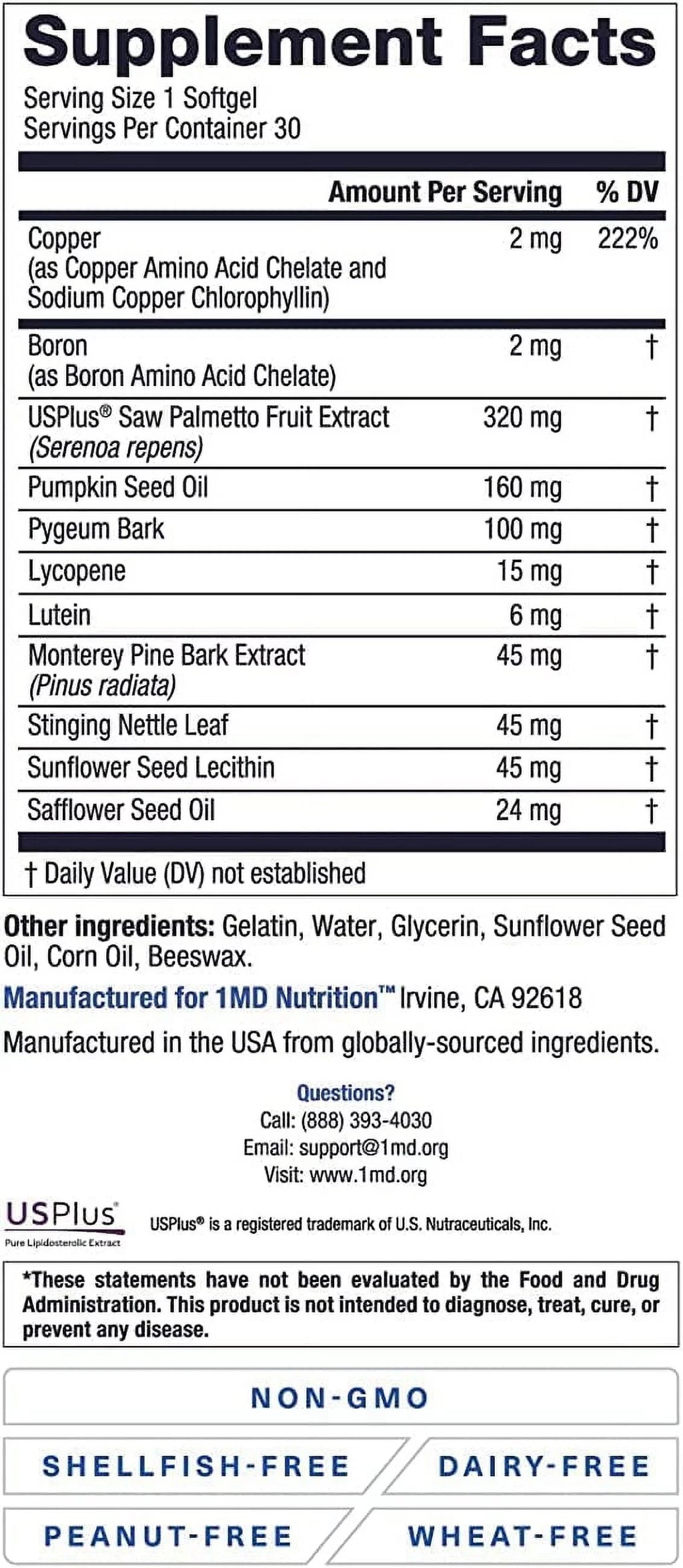Saw Palmetto Prostate Support Supplement 2-Pack A38876