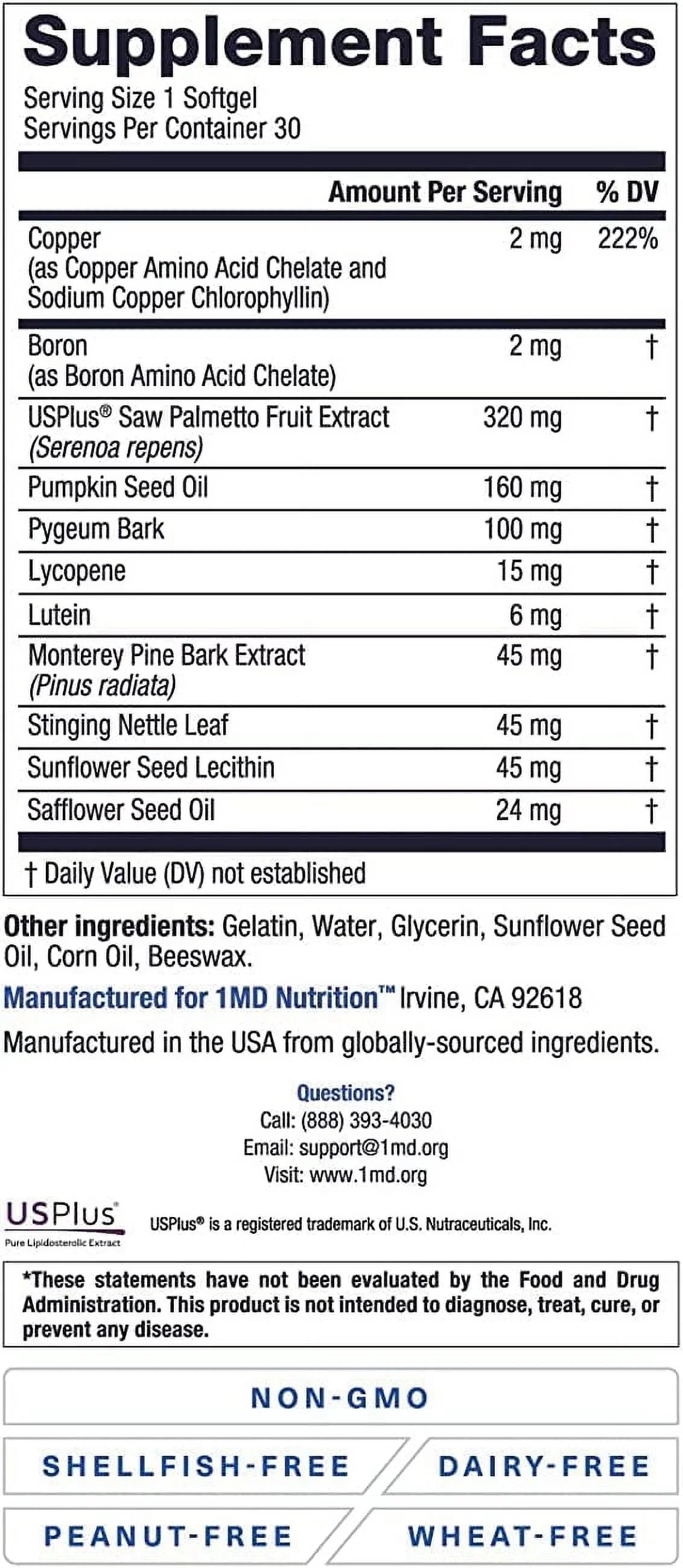 Saw Palmetto Prostate Support Supplement 2-Pack A38876