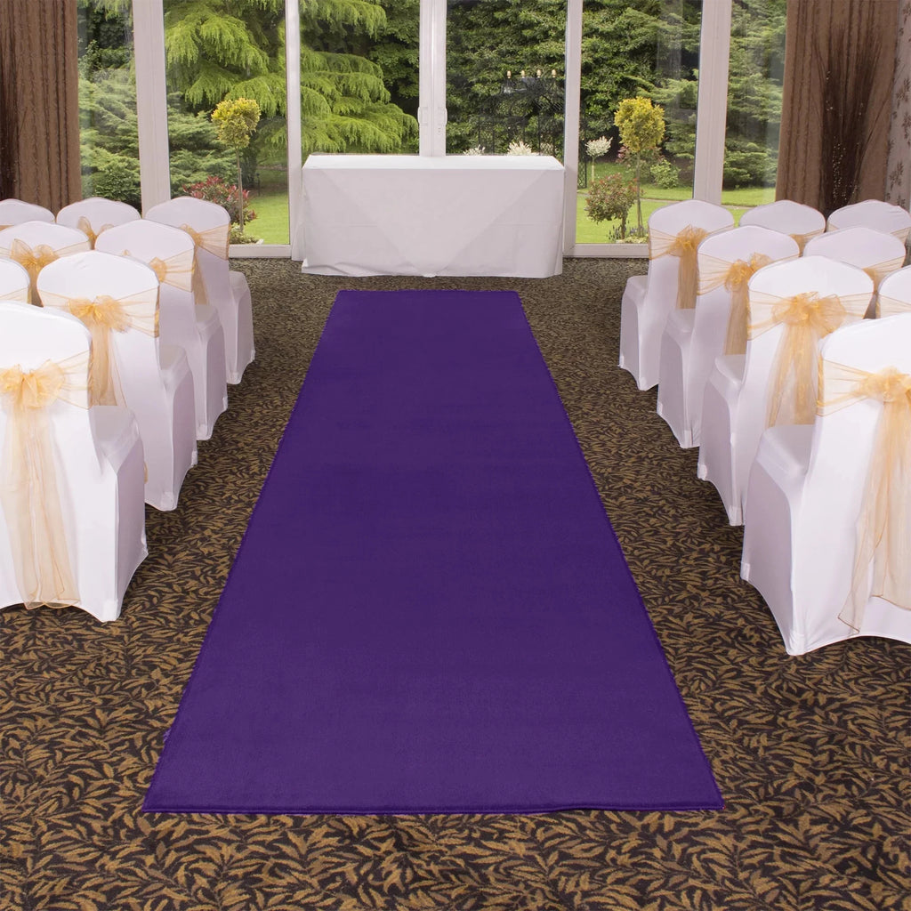 Purple Felt Aisle Runner B790126