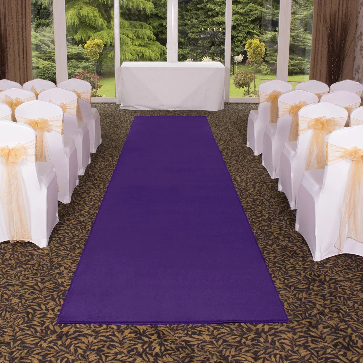 Purple Felt Aisle Runner B790126