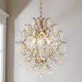 3-Light Tiered Cluster Crystal Beads Chandelier D184748