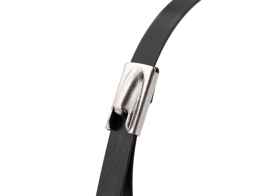 27 inch Plastic Coated Stainless Steel Cable Tie - 100 Pack K984874