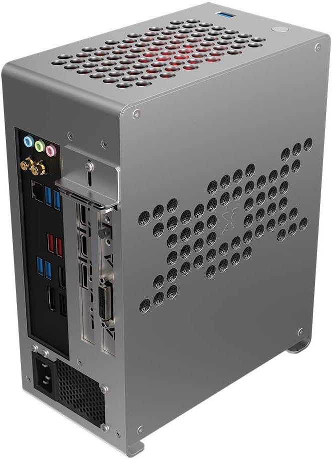 Mini-ITX Aluminum PC Case with PCI-E Riser Cable L51262