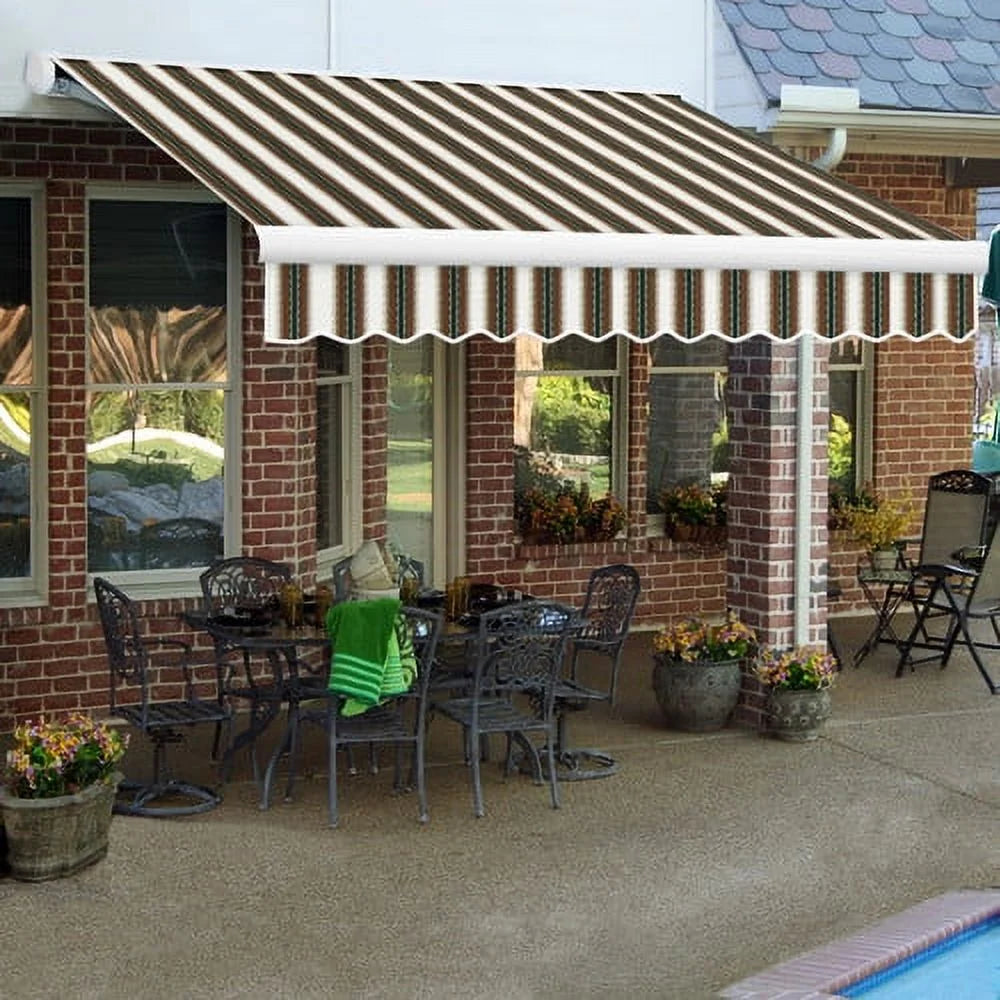 Motorized Retractable Awning with Remote K6944