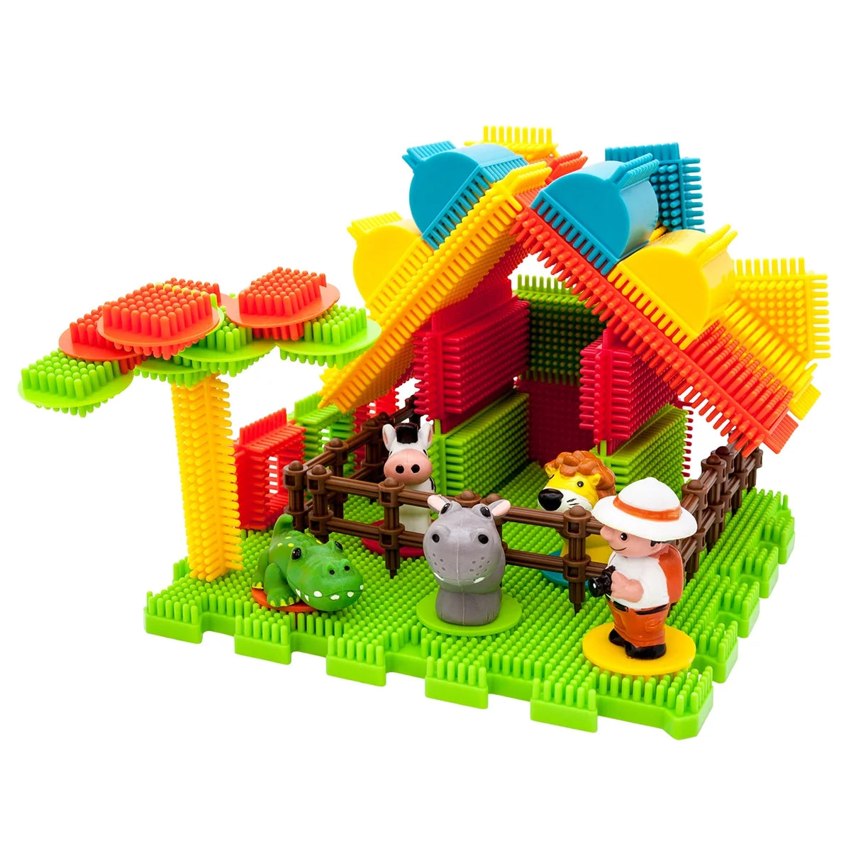 100 Piece Multicolor Building Blocks Construction Set W341473