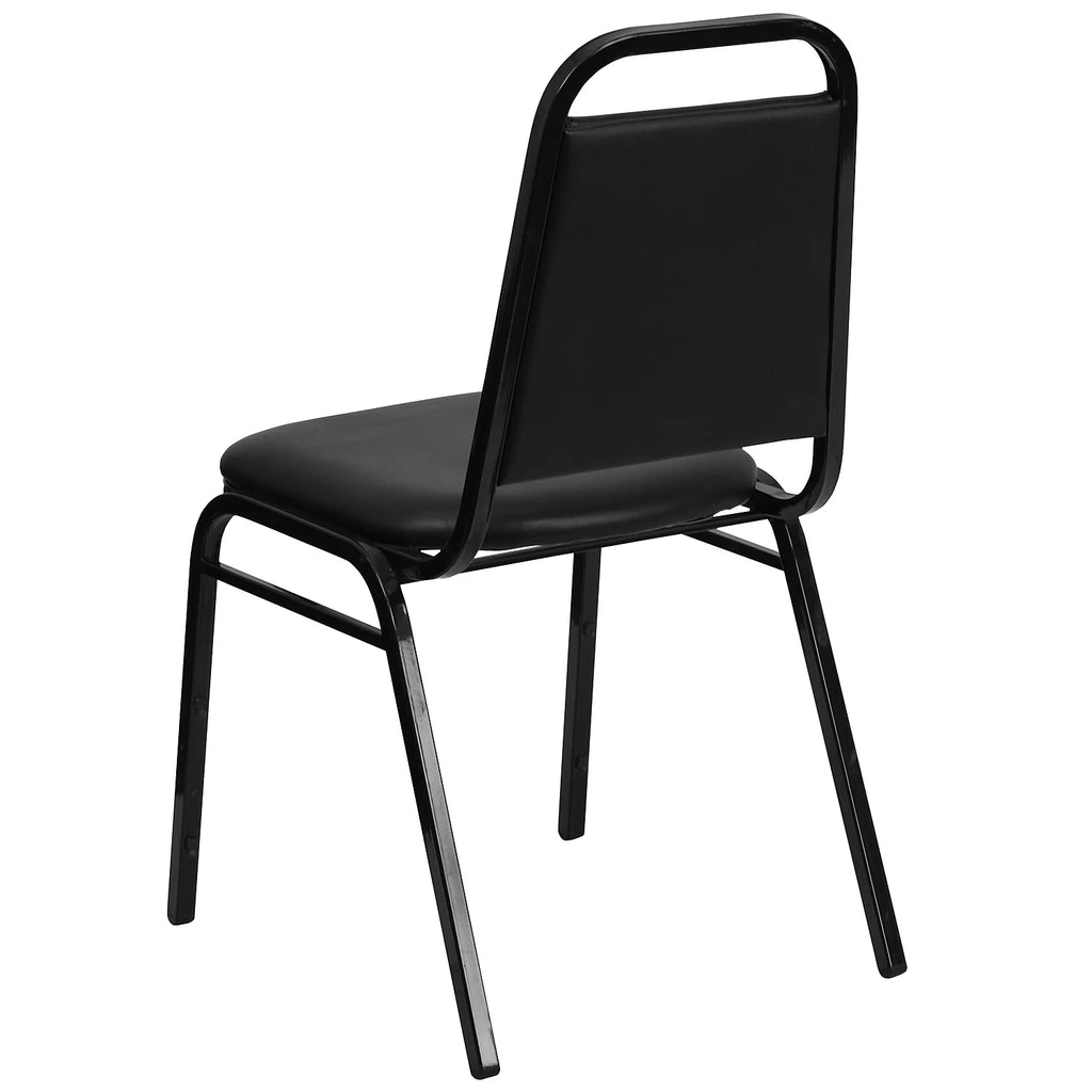 4 Pack Black Vinyl Stacking Banquet Chair U6528