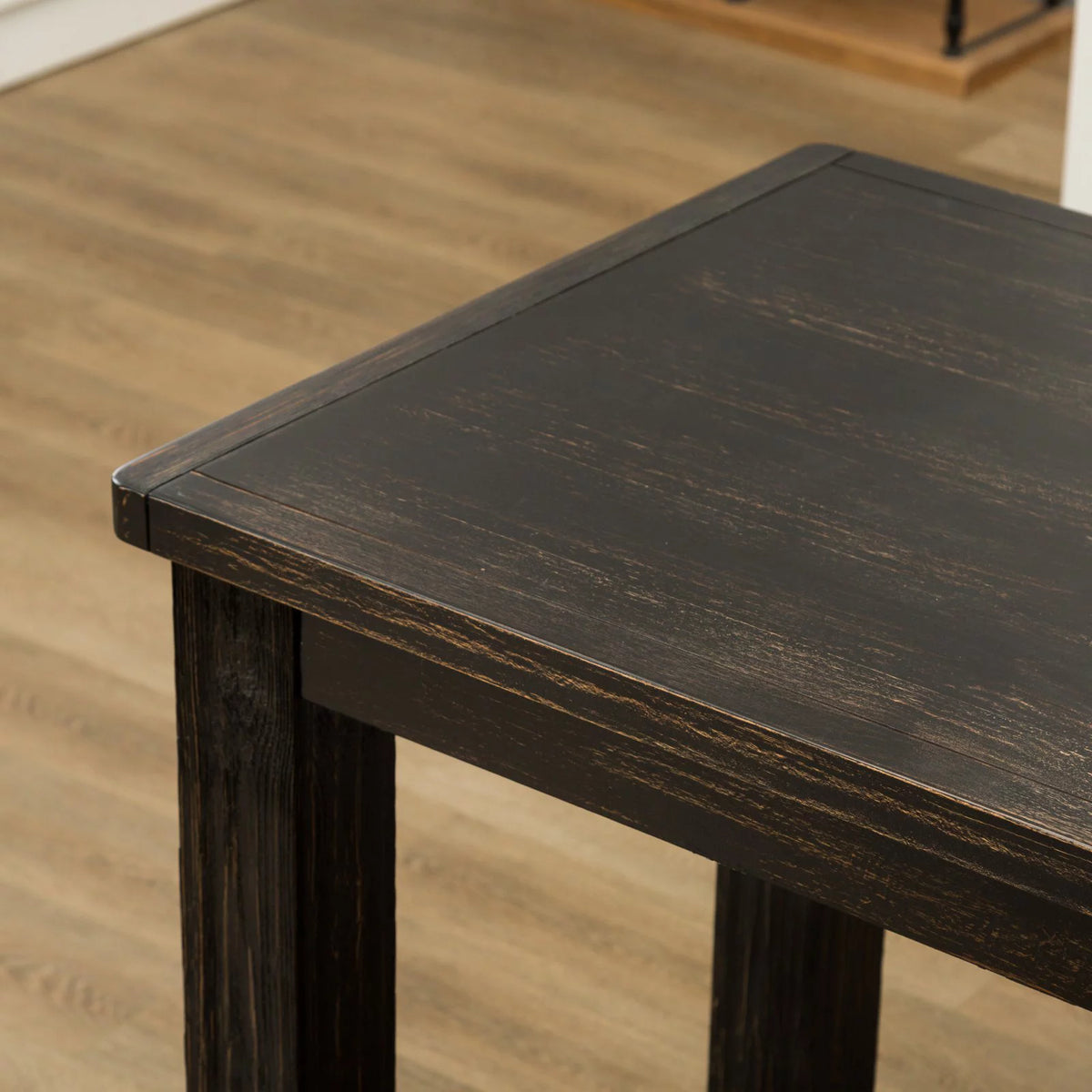 64 in. Rectangular Wooden Bar Height Table W391
