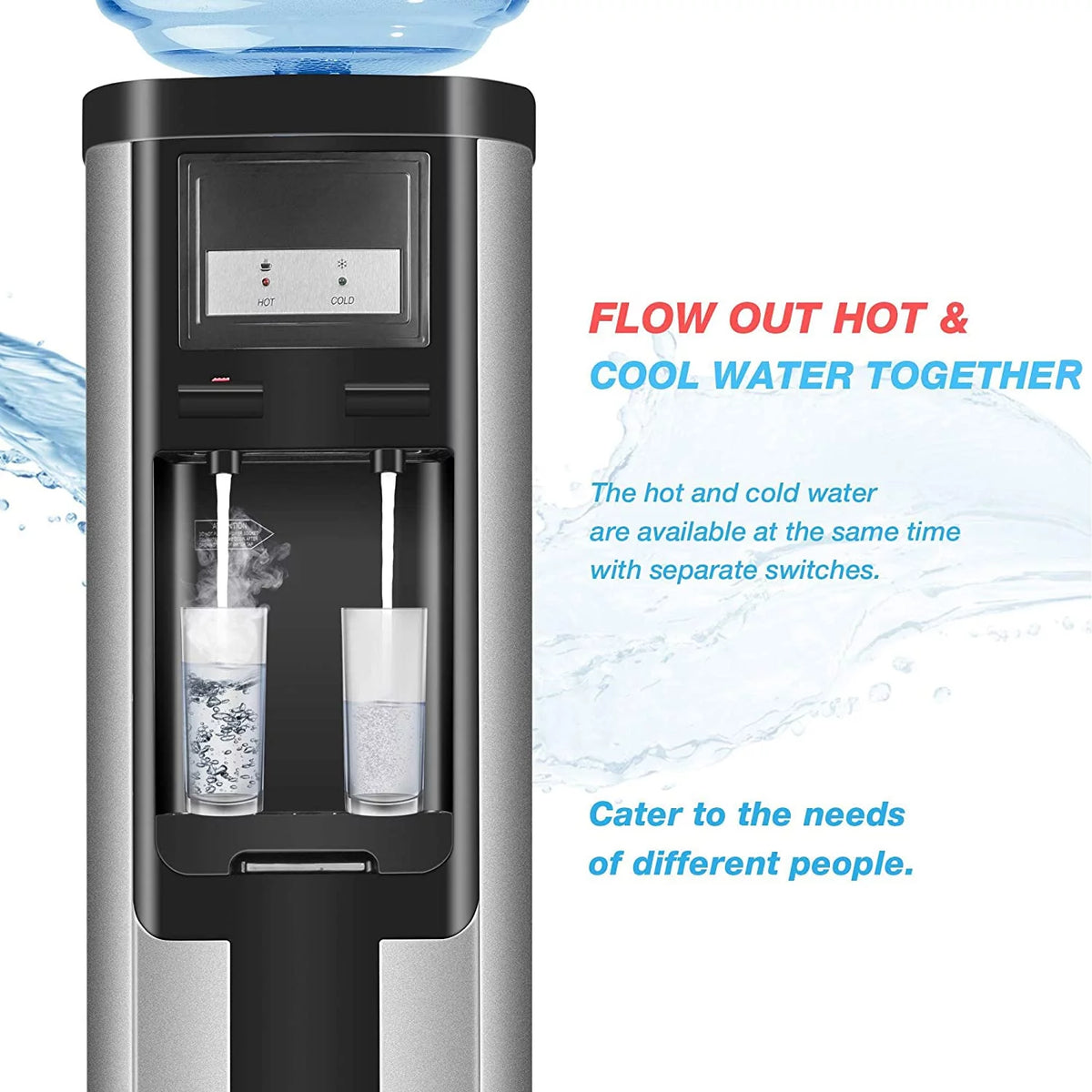Top Loading 5 Gallon Stainless Steel Water Cooler Dispenser O8038