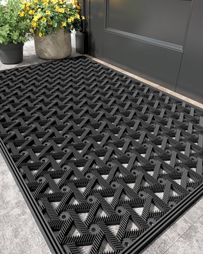 Green 19"X30" Rubber Door Mat T221
