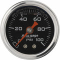 Fuel Pressure Gauge 1.5in Liquid Filled Mechanical 0-100 PSI Pack of 2 W792