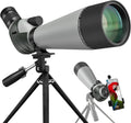 20-60X80 Spotting Scope with Tripod, Carry Bag, Dual Focusing and 24MM Big Eyepiece A193