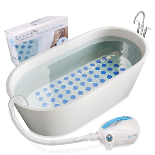 Portable Spa Bubble Bath Massager with Suction Cup Bottom I217470