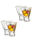 Set of 4 Square Martini Glasses Y64699