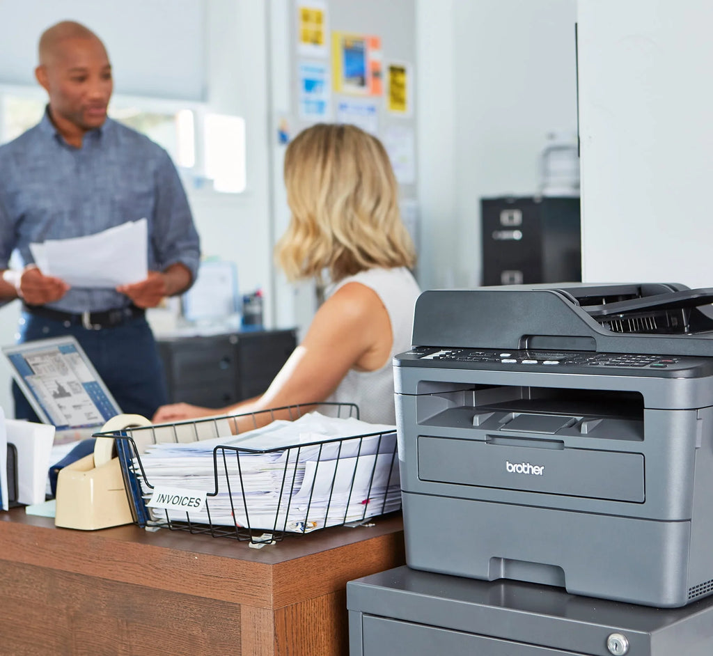 Monochrome Laser All-in-One Printer with Duplex Printing and Wireless Connectivity D820276
