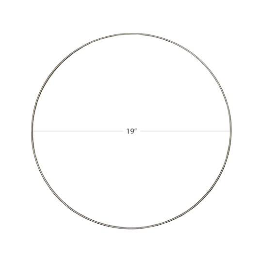 Gold Metal Wire Floral Hoop 19 in O457