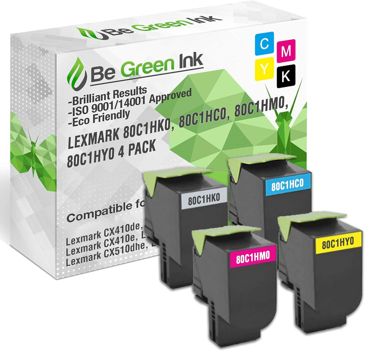 Compatible Replacement Toner Cartridge 4 Pack F17198